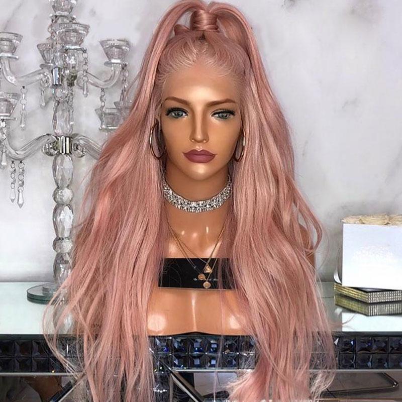 Pink Heat Resisting Natural Wig Chloeculture